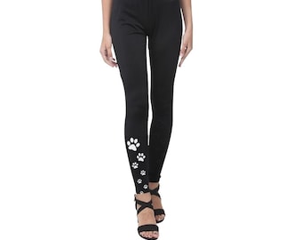 Cute And Stylish Leggings With Adorable Paw Prints