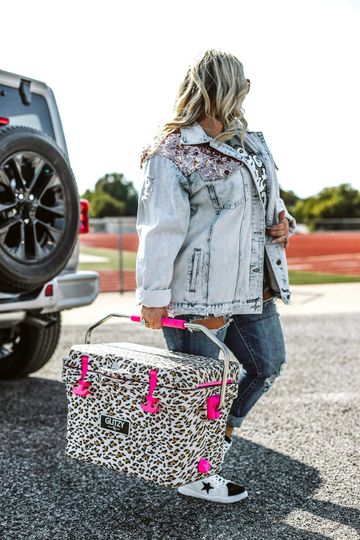 Stay Wild And Chill Leopard Print Ice Chest For All Adventures
