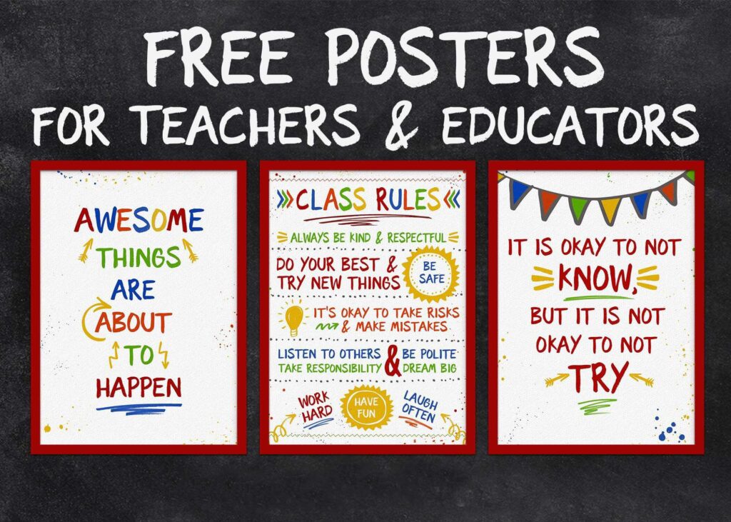 Stunning Teacher Prints For Your Classroom Decor