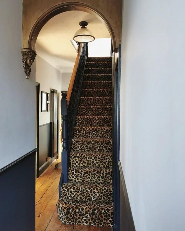 Stylishly Wild Elevate Your Decor With Animal Print Stair Carpet