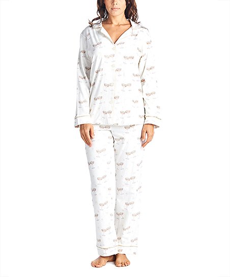 Toast To Comfort Champagne Print Pajamas For The Coziest Nights