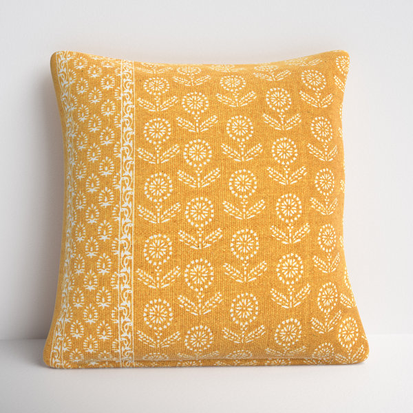 Add A Touch Of Elegance With Floral Block Print Pillows