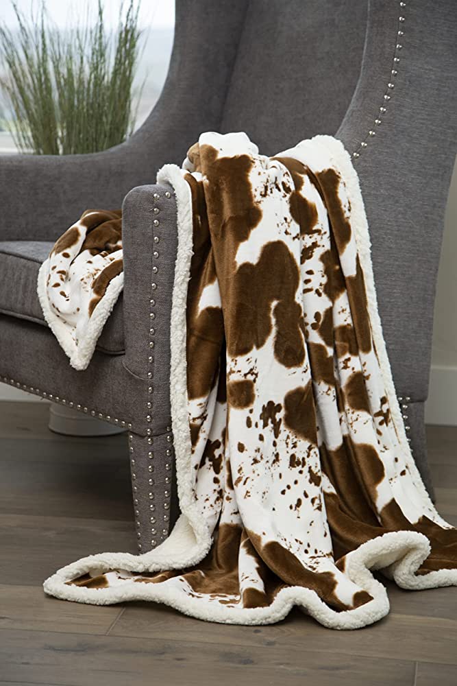 Add Festive Flair To Your Home With Aztec And Cow Print Blanket 2