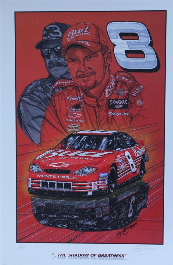 Dale Earnhardt And Sam Bass Print Collection Legendary Racing Artwork