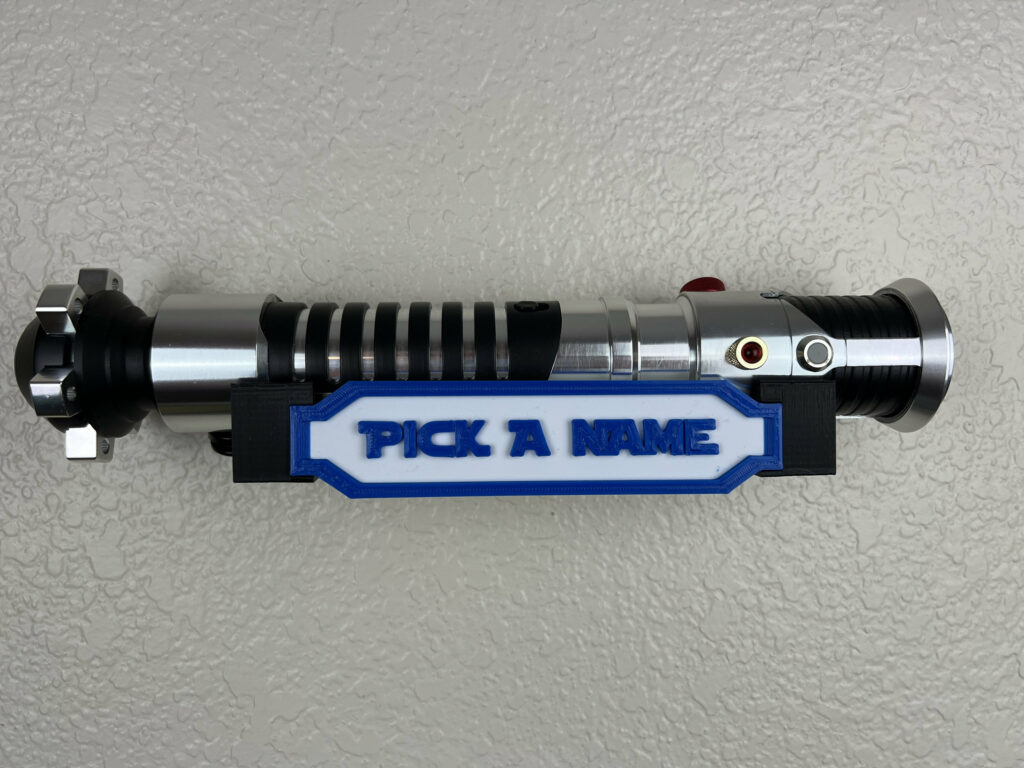 Display Your Jedi Skills With A 3D Printed Lightsaber Wall Mount
