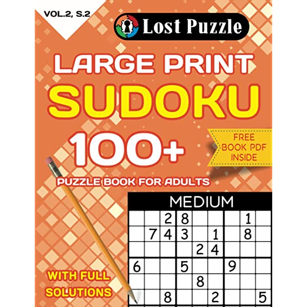 Enjoy Comfortable Play With Sudoku Large Print Books