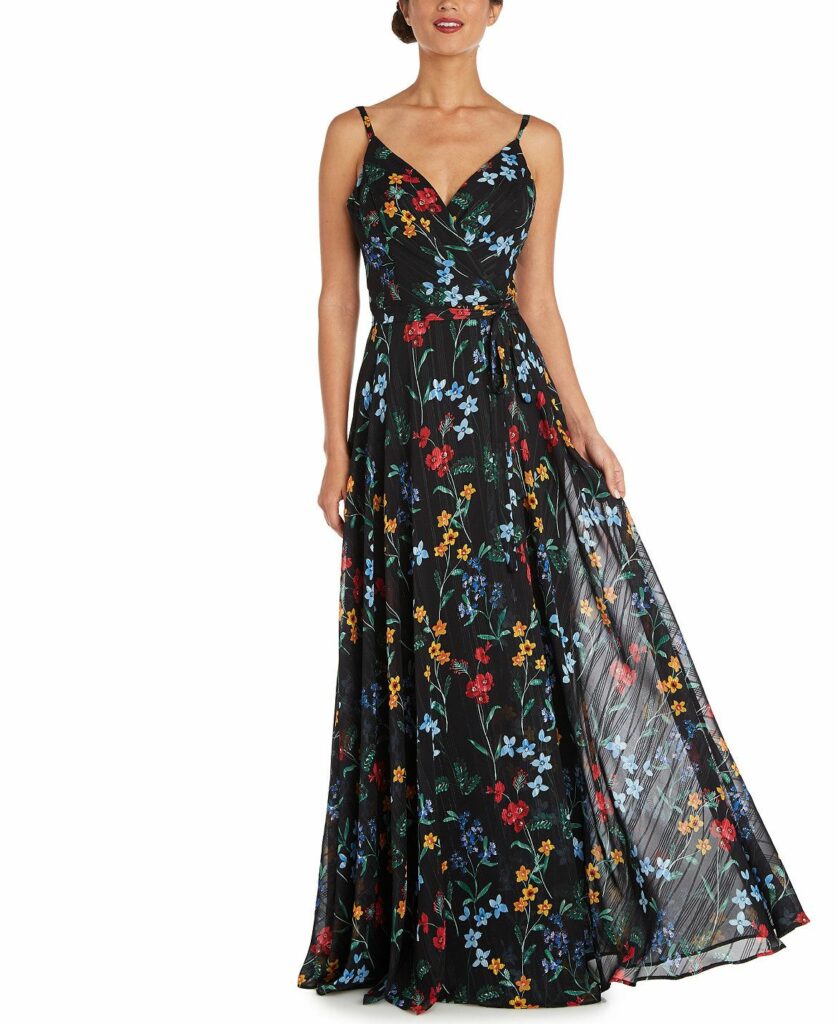 Floral Elegance Nightways Stunning Print Gown For Any Occasion