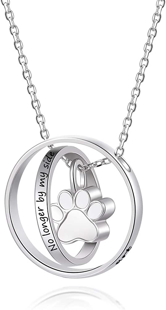 Forever Remember Your Furry Friend With Paw Print Urn Necklace