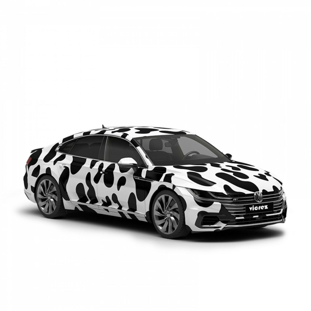 Moo Ve Over For This Cow Print Car Wrap