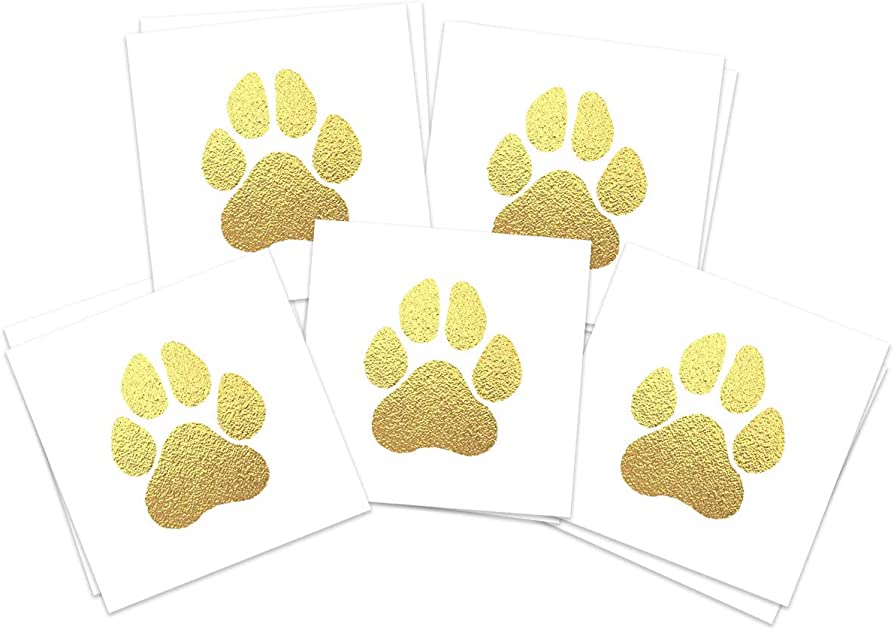 Pawfectly Adorable Enhance Your Look With Paw Print Temporary Tattoos