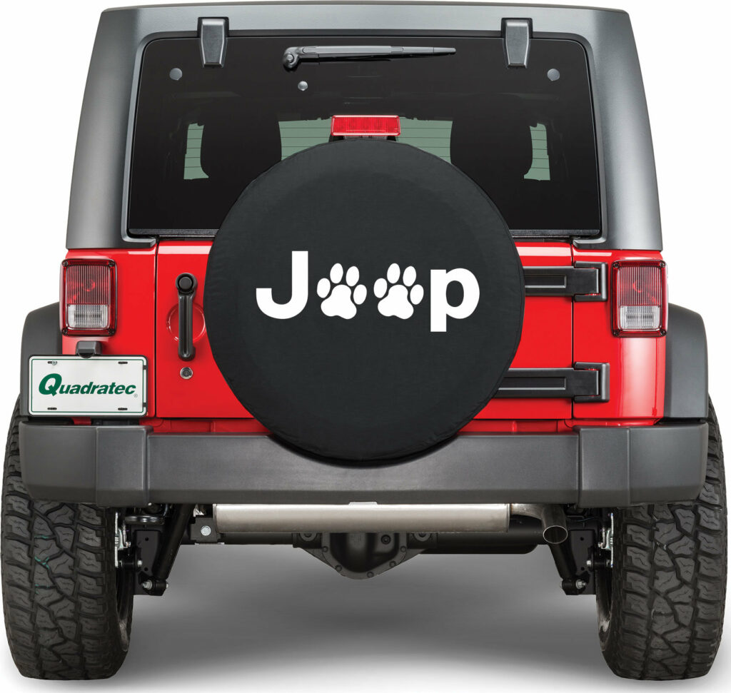 Protect Your Spare Tire With Jeeps Paw Print Tire Cover