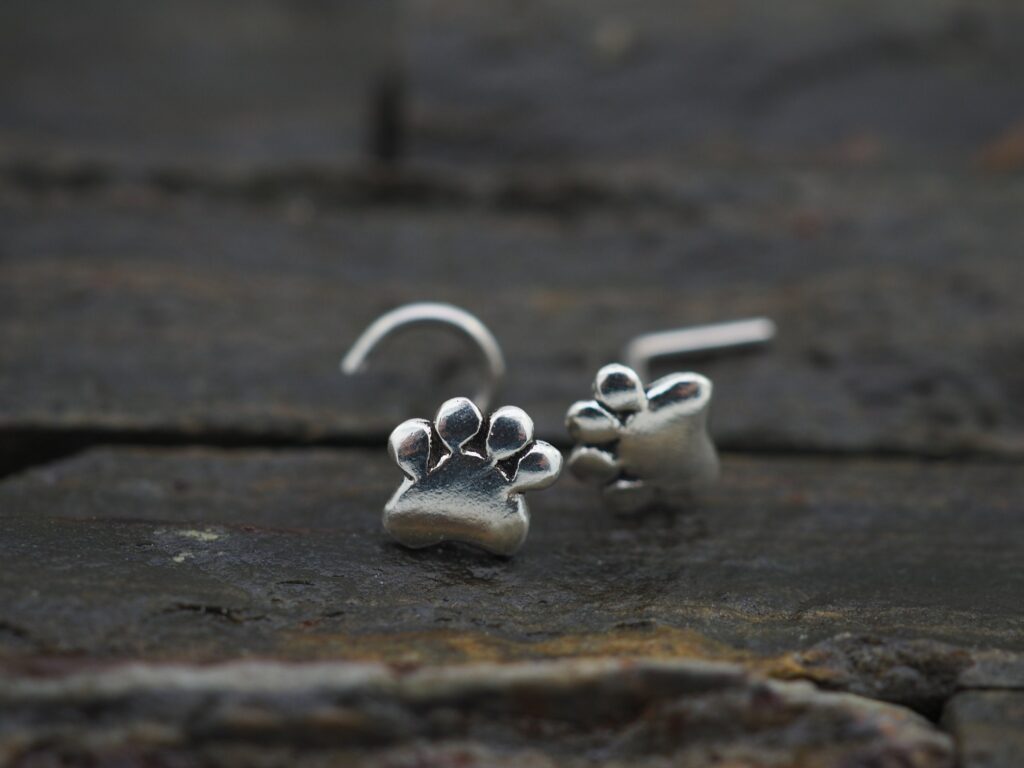 Purrfectly Cute Paw Print Nose Ring For Feline Lovers