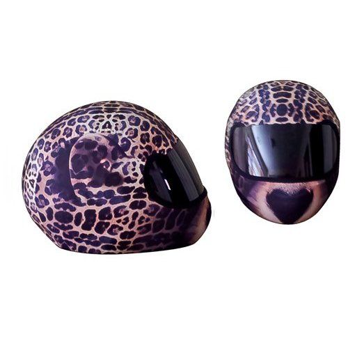Roar Into Style Cheetah Print Motorcycle Helmet