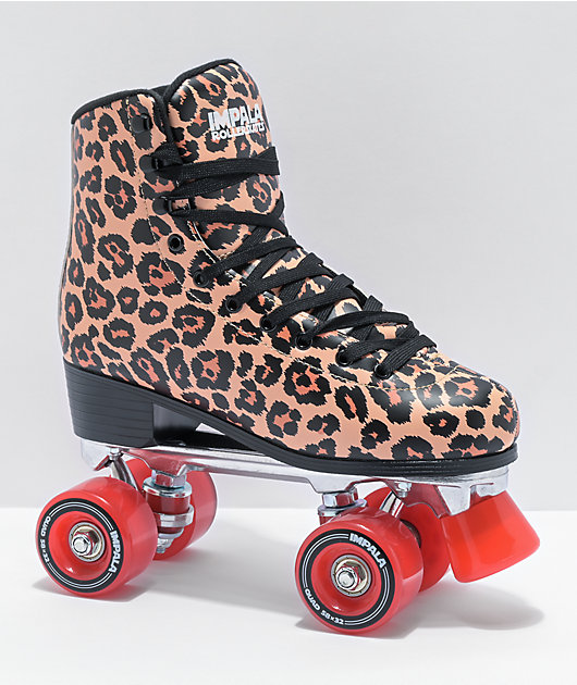 Roll In Style With Cheetah Print Roller Skates Shop Now 1