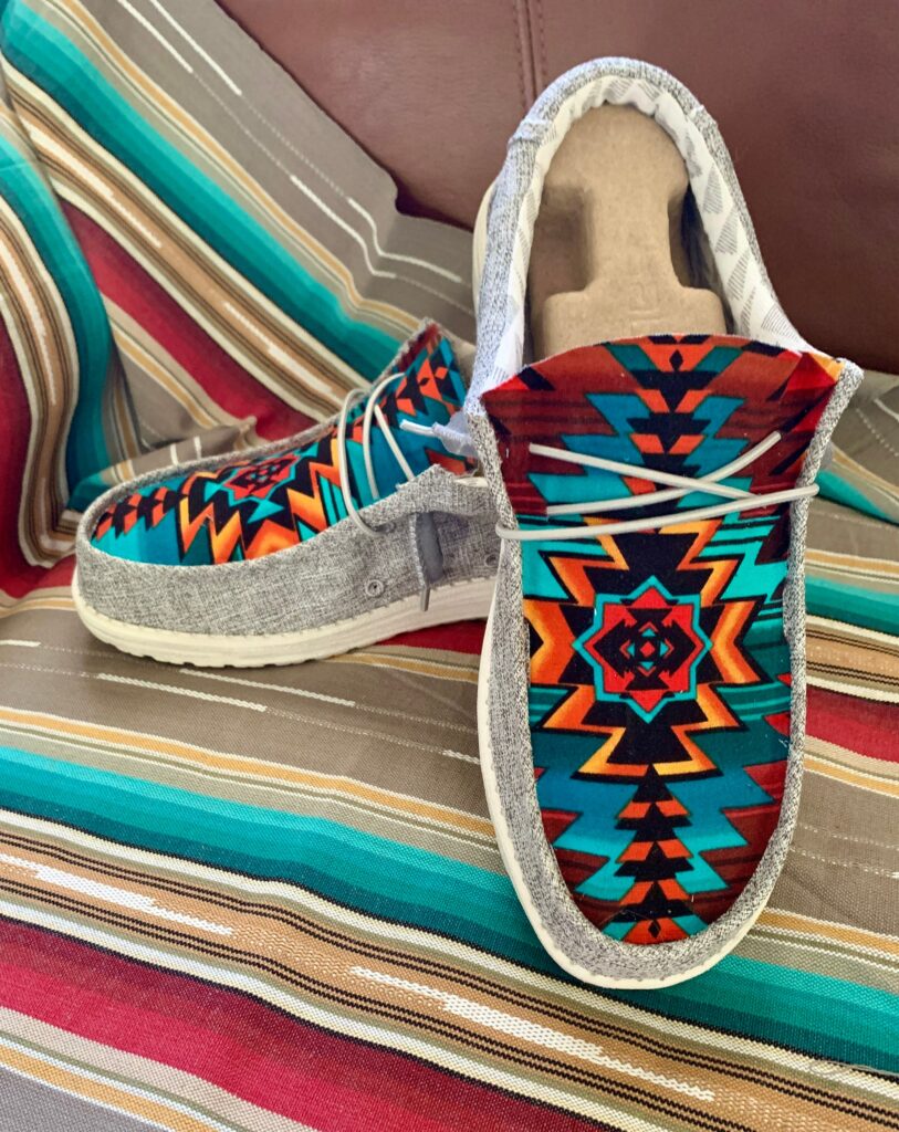 Step Out In Style With Hey Dudes Aztec Print Shoes