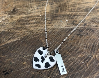 Stunning Cow Print Necklace A Must Have Accessory