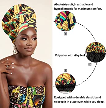 Stylish And Durable African Print Bonnets For Everyday Wear