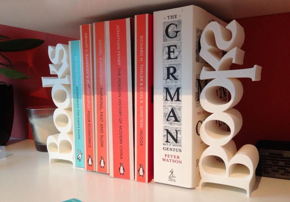 Stylish And Functional 3D Printed Bookends For Your Shelves