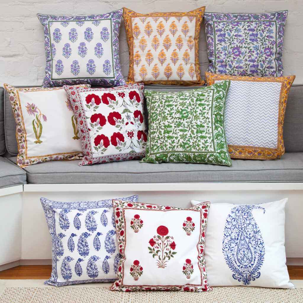 Stylish And Handcrafted Block Print Pillow Covers For Your Home