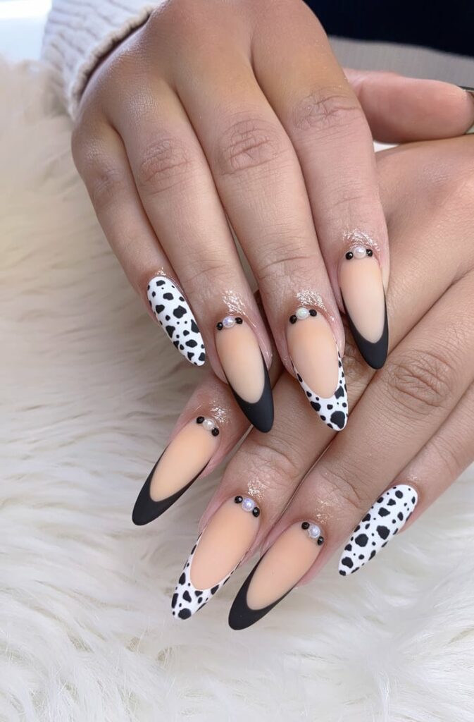 Stylish Cow Print Nail Wraps Perfect Accessory For Any Outfit