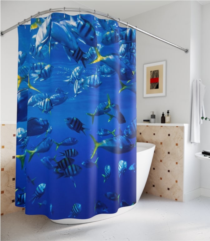 Transform Your Bathroom With Custom Print On Demand Shower Curtains
