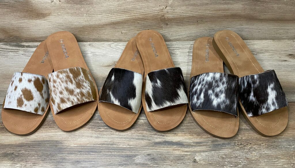 Trendy Cowhide Print Sandals Perfect For Any Occasion