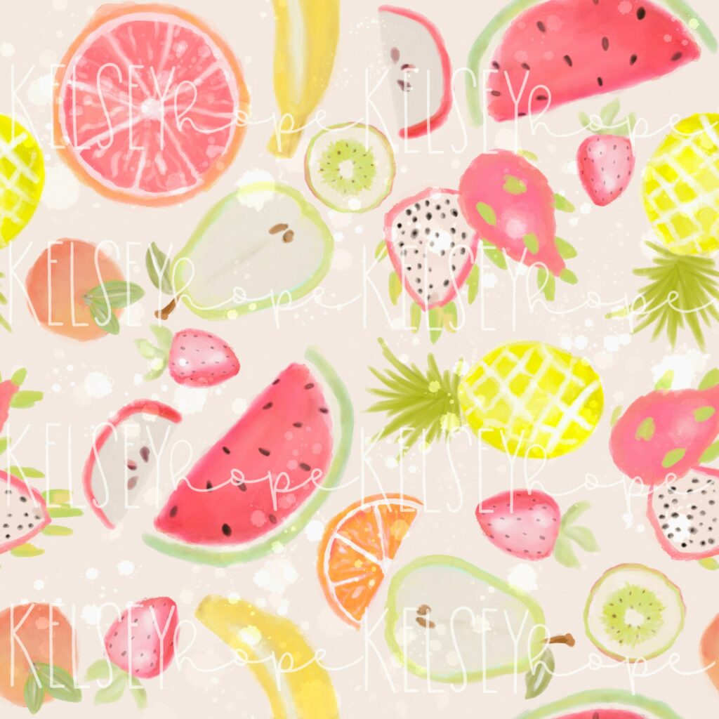 Vibrant Fruit Print Fabrics For Summer Fashion