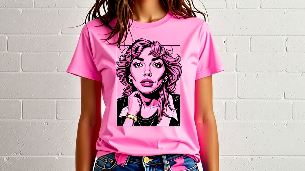 Enjoying The Femininity Of A Pink Graphic Tee